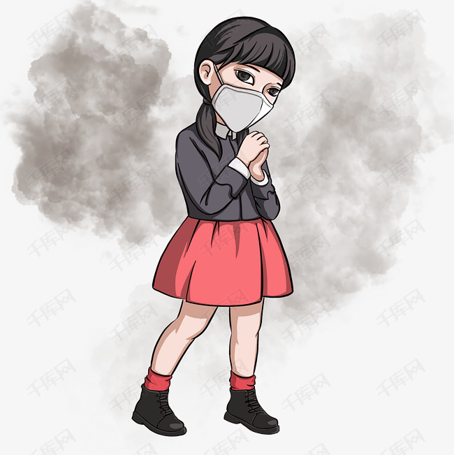防雾霾戴孩子的口罩表情包鹿真人晗4图片