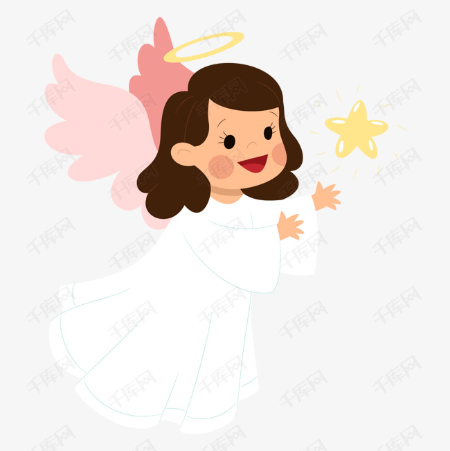 一个粉色翅膀的小天使的素材免抠一个小天使粉色翅膀圣洁纯洁可爱卡通
