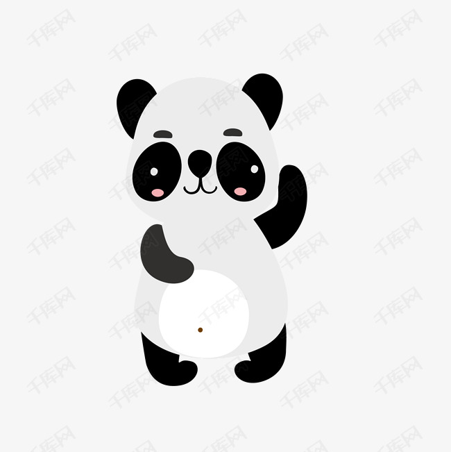 卡通熊猫png下载的素材免抠可爱动物动物插图卡通熊猫卡通插图创意