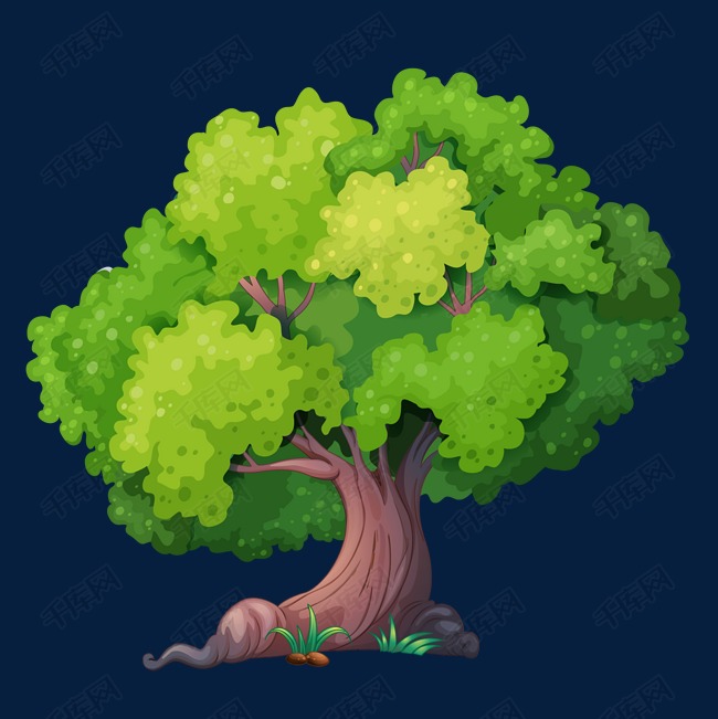 一颗有创意的大树免抠图素材图片免费下载_高清psd_千