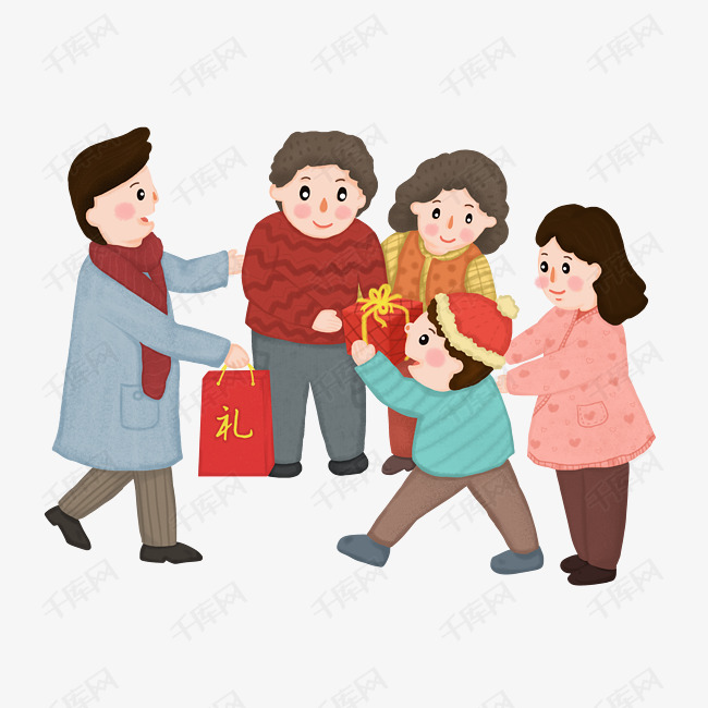 2019年新年过节送礼png免抠图素材图片免费下载_高清