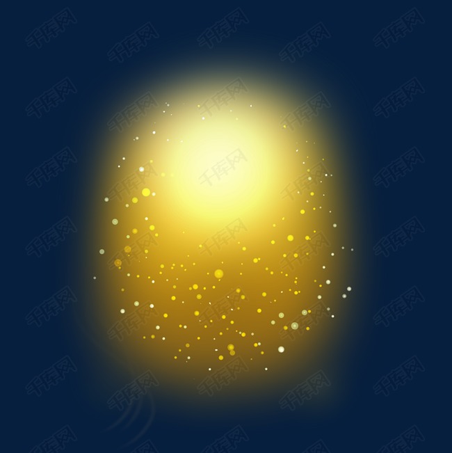 免抠元素 装饰画 闪光星光光源光团金色橘色 闪光星光光源光团金色