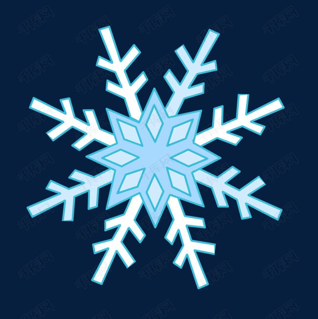 雪花霜花冰霜蓝色白色