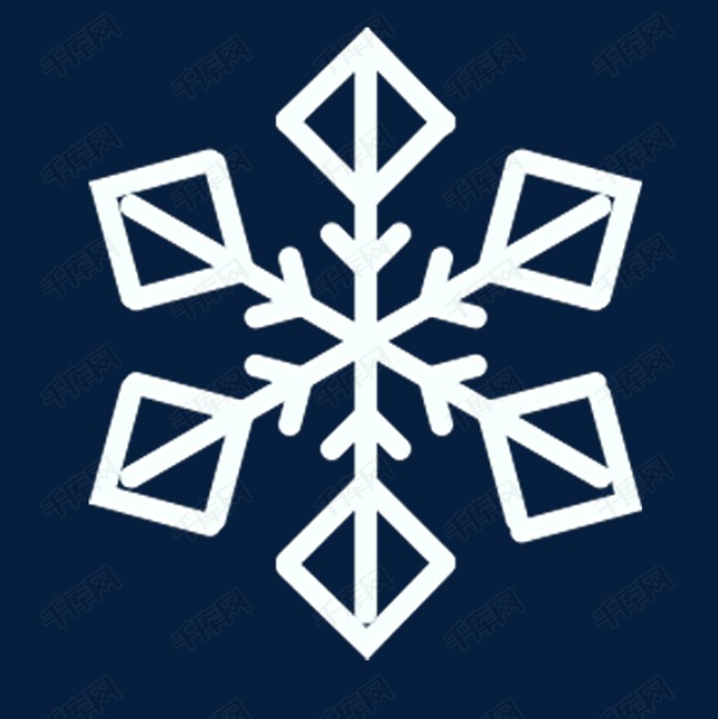 雪花装饰画雪冰霜花