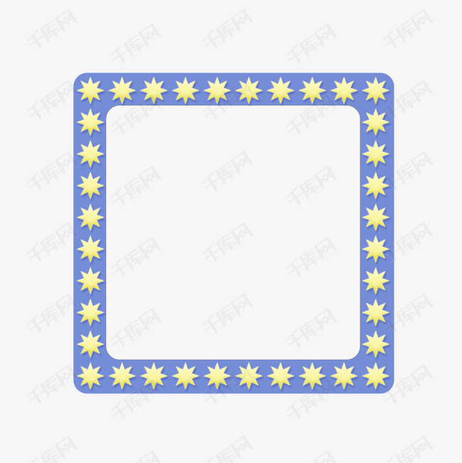 紫色梦幻卡通二维码边框