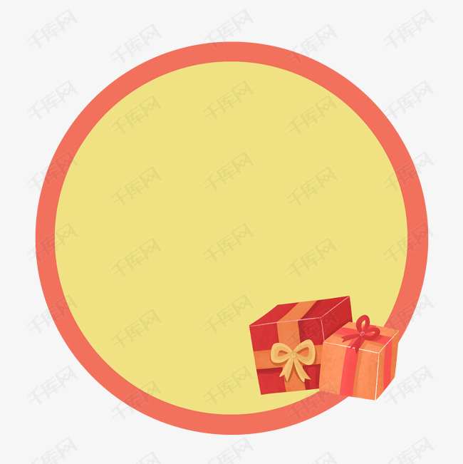 新年礼物装饰边框