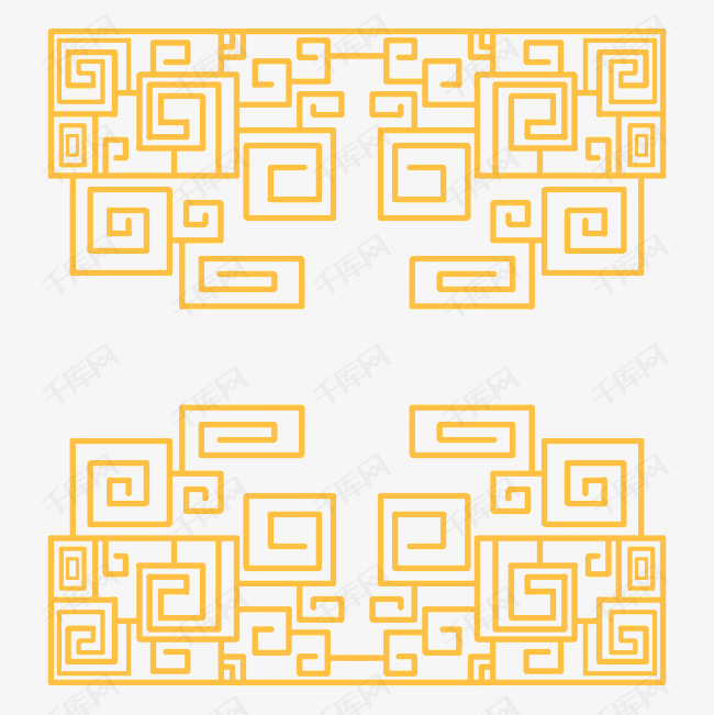 卡通收中国底纹边框插画秦朝素材图片免费下载_高清