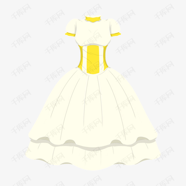 公主婚纱礼服插画