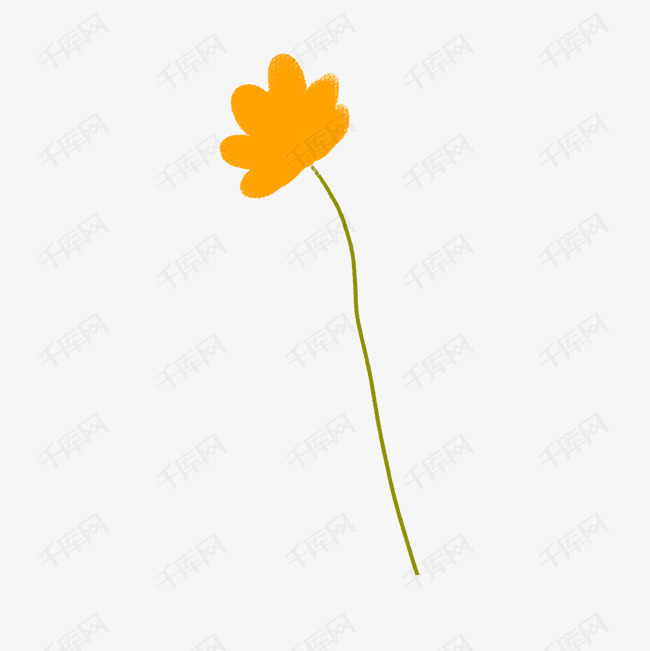 一朵漂亮的小花免抠图