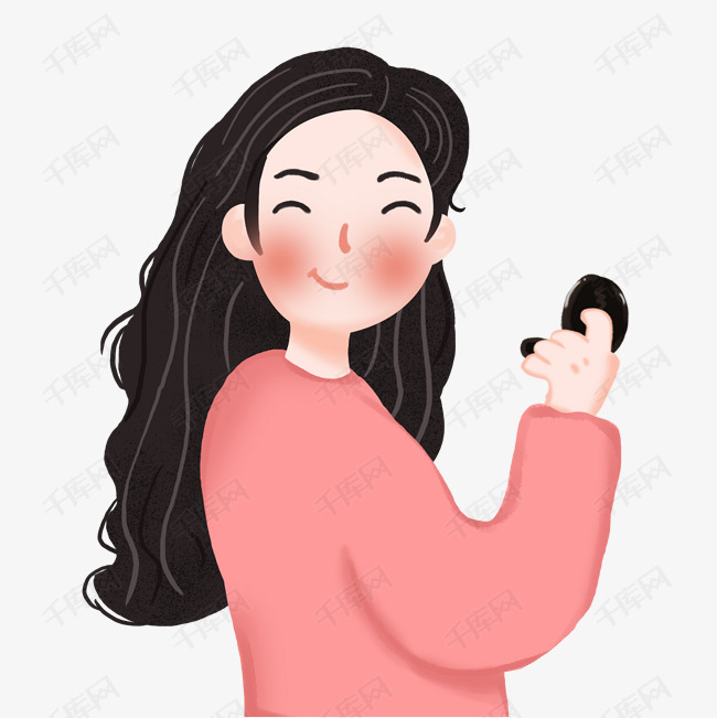 卡通妇女节女性手绘元素
