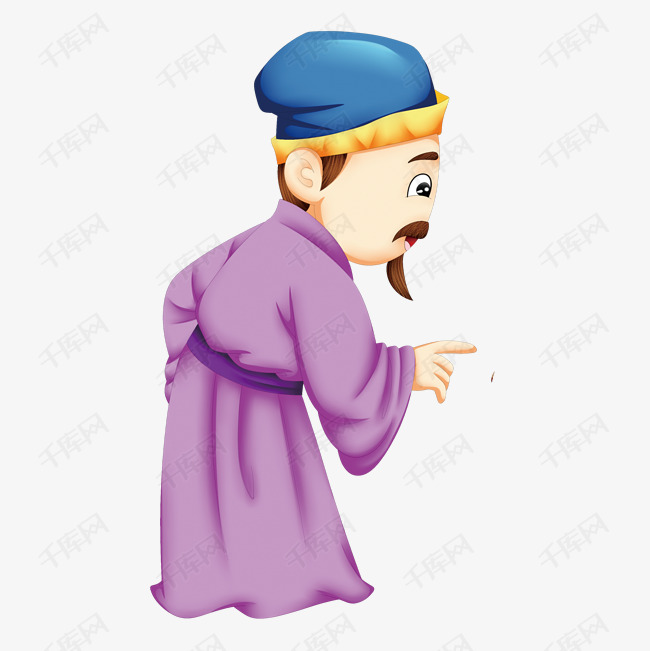 正在说教的古代父亲免抠图