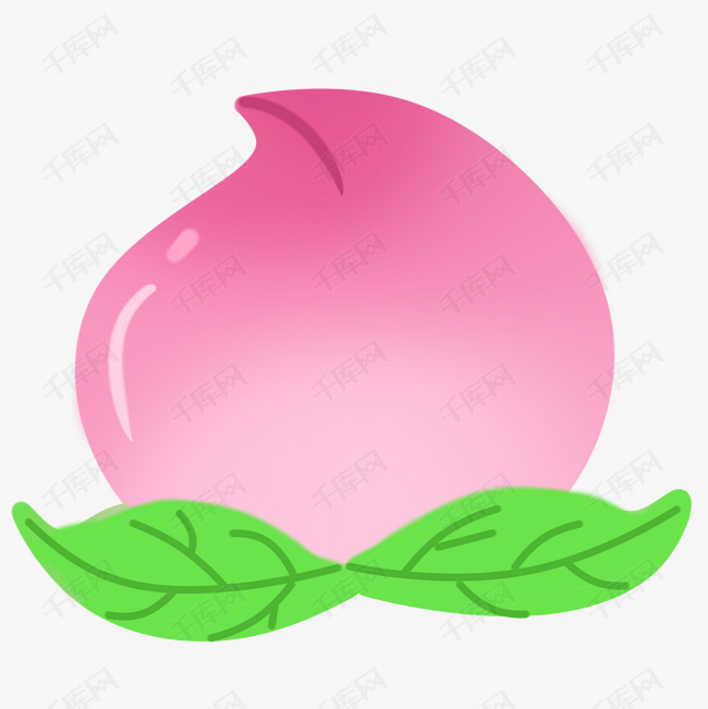 卡通插画水果桃子素材图片免费下载_高清psd_千库网