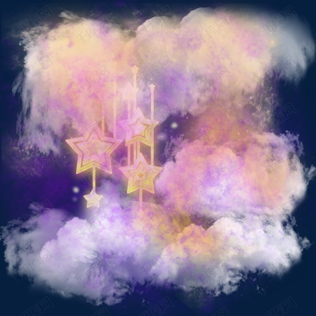 千库原创梦幻绚烂星空
