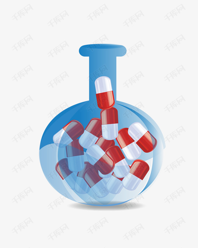 公共医疗药物插画
