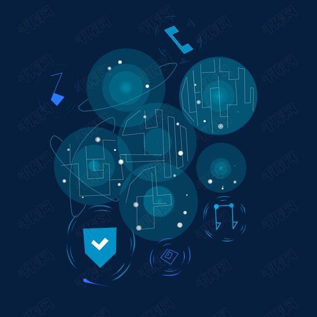 科技电子互联网插画