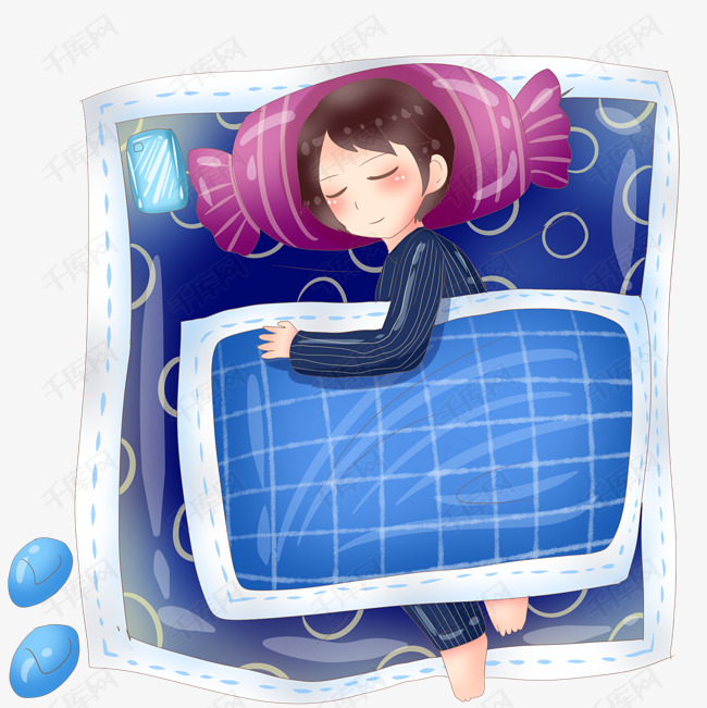 躺着睡觉的小女孩素材图片免费下载_高清psd_千库网