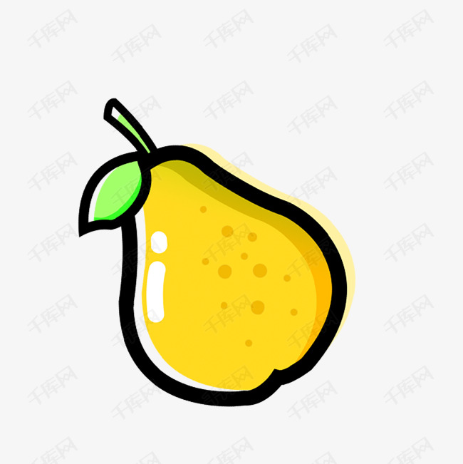 卡通梨png下载