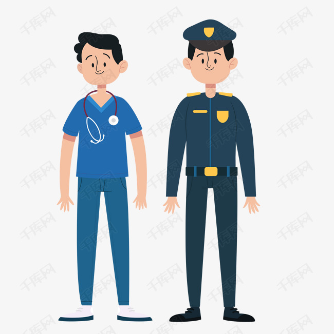 行业职业职位医生警察人物