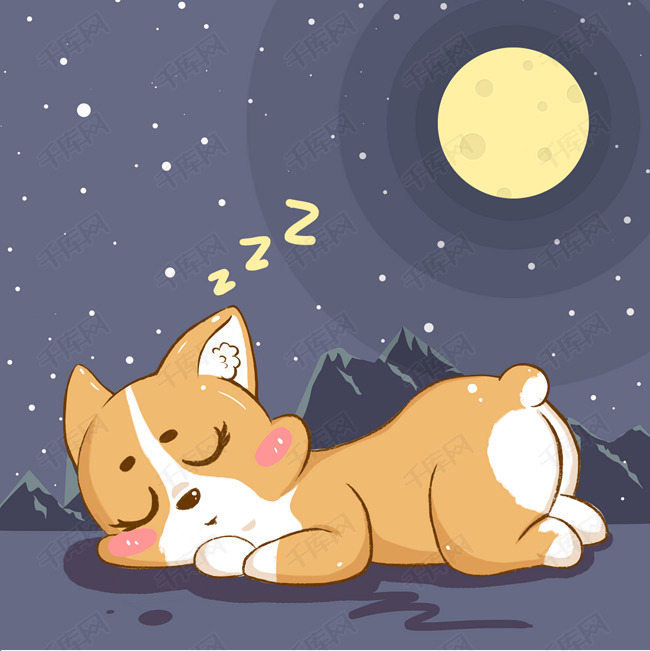 世界睡眠日卡通手绘小动物可爱风