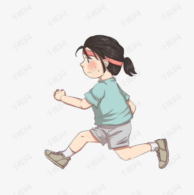 运动减肥健身锻炼卡通人物
