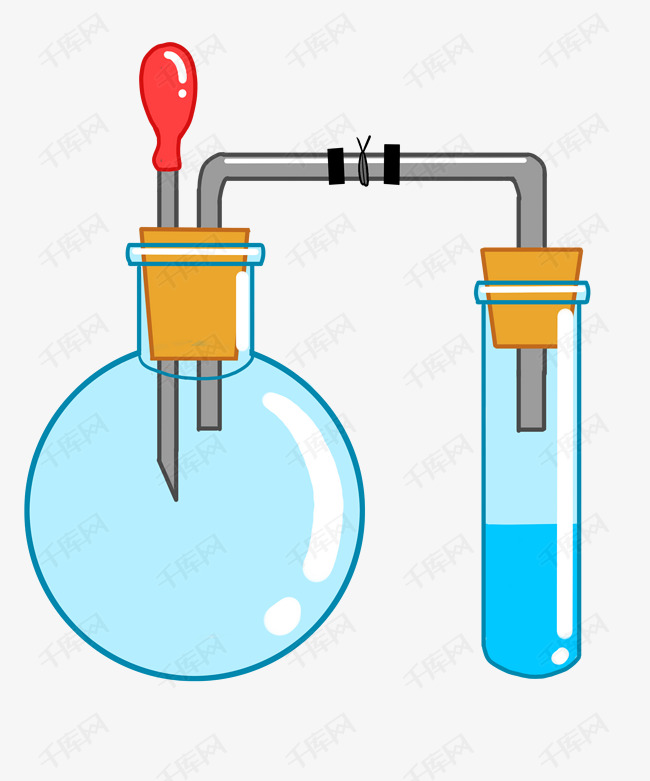 化学仪器卡通插画