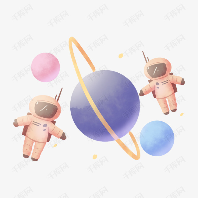 失重状态宇航员太空人物免扣png