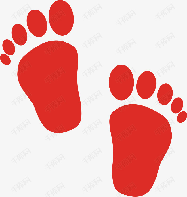 一双血红色的脚印的素材免抠男女通用脚印形状一双血色的脚印百搭实用
