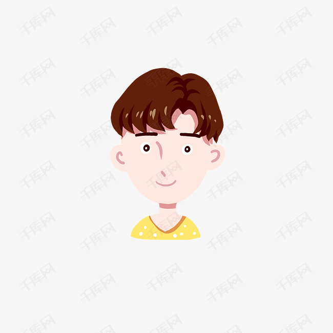 阳光男孩用户头像素材