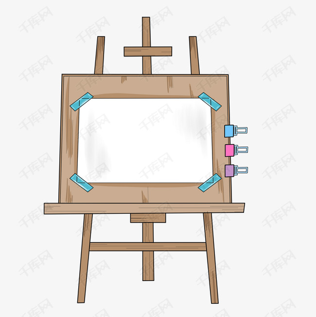 ppt黑板装饰插画