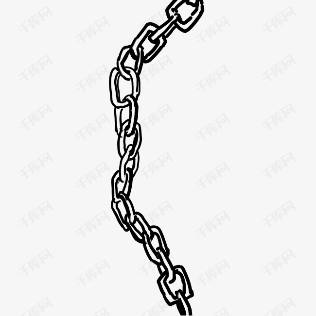 卡通铁链子装饰画