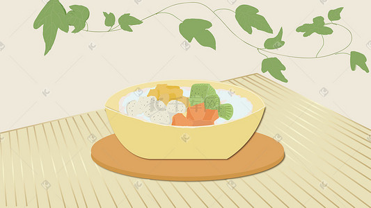 夏日美食的背景图
