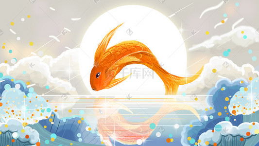图案鱼插画-图案鱼插图-图案鱼图片素材-千库网
