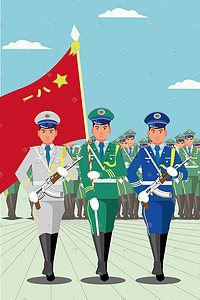 走正步的中国人民解放军党