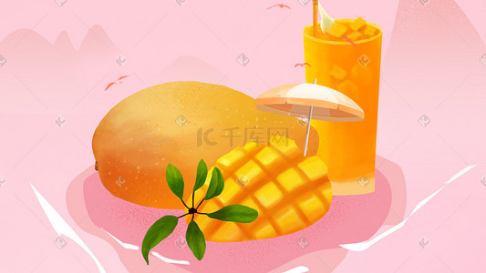 芒果   水果   绿色  夏日