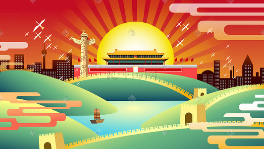 矢量中国节插画-矢量中国节配图-千库网