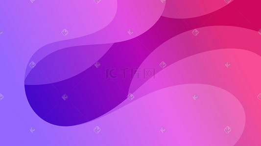 电音背景插画图片_蓝紫色系科技感波浪背景科技