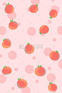 盆栽小番茄插画图片_粉色水果小番茄背景图片