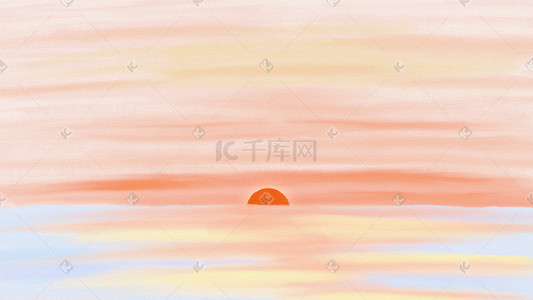 早晨阳光插画图片_梦幻清新唯美浪漫清晨日出