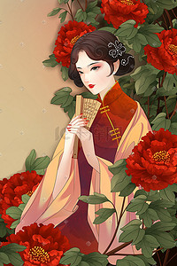 38女人节插画图片_三八妇女节三八女神节