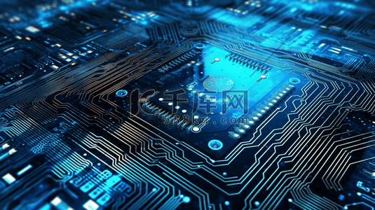未来电路板插画图片_科技未来抽象电路板