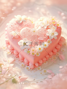 可爱的心型蛋糕粉色少女心2
