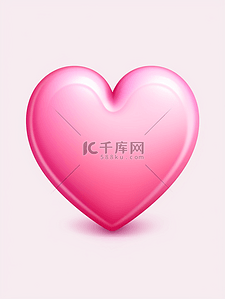 icon网插画图片_粉色爱心icon卡通可爱插画