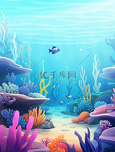 海底世界海藻贝壳神秘童话9
