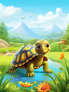 一只可爱的小乌龟儿童绘本6