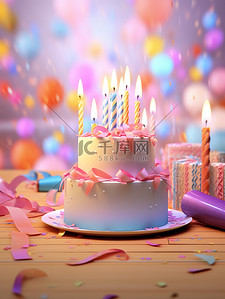 生日庆典蛋糕气球礼物7