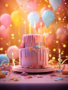 生日庆典蛋糕气球礼物18
