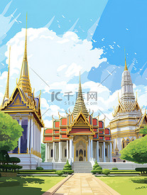蓝天下的泰国大皇宫11