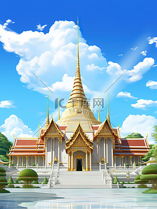 蓝天下的泰国大皇宫7