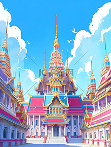 蓝天下的泰国大皇宫5