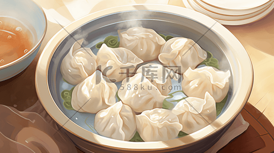 中国传统面食美食插画10
